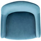 Velvet Counter Stool with Armrests and Footrest, Taupe and Black, Fixed Height 23.5", Steel Frame