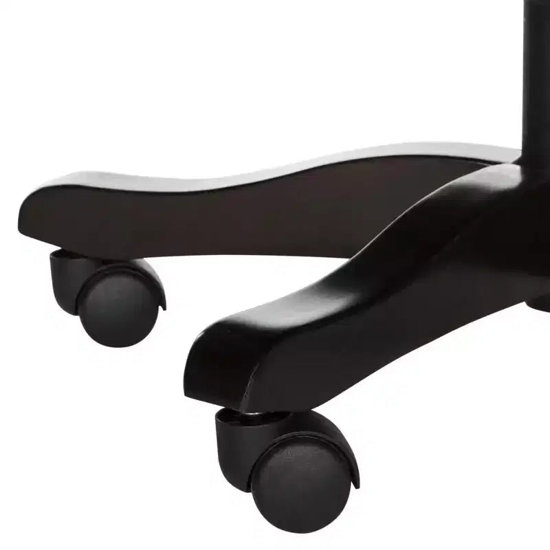 Upholstered Swivel Desk Chair with Padded Seat and Back, Adjustable Height, Casters, Viscose Blend