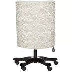 Upholstered Swivel Desk Chair with Padded Seat and Back, Adjustable Height, Casters, Viscose Blend