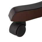 Upholstered Swivel Desk Chair with Padded Seat and Back, Adjustable Height, Casters, Viscose Blend