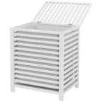 Bamboo Hamper Laundry Basket with Lid & Portable Removable Bag, Dirty Clothes Hamper Laundry Storage