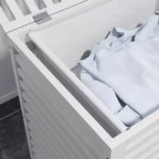Bamboo Hamper Laundry Basket with Lid & Portable Removable Bag, Dirty Clothes Hamper Laundry Storage